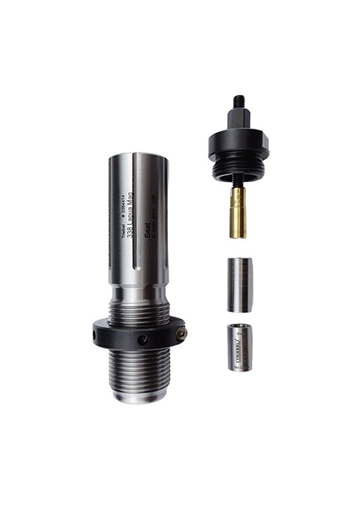 Le Seater avec Crimp de TRIEBEL te permet de charger rapidement et précisément tes munitions, avec la possibilité d'ajouter un crimp pour une meilleure concentricité.